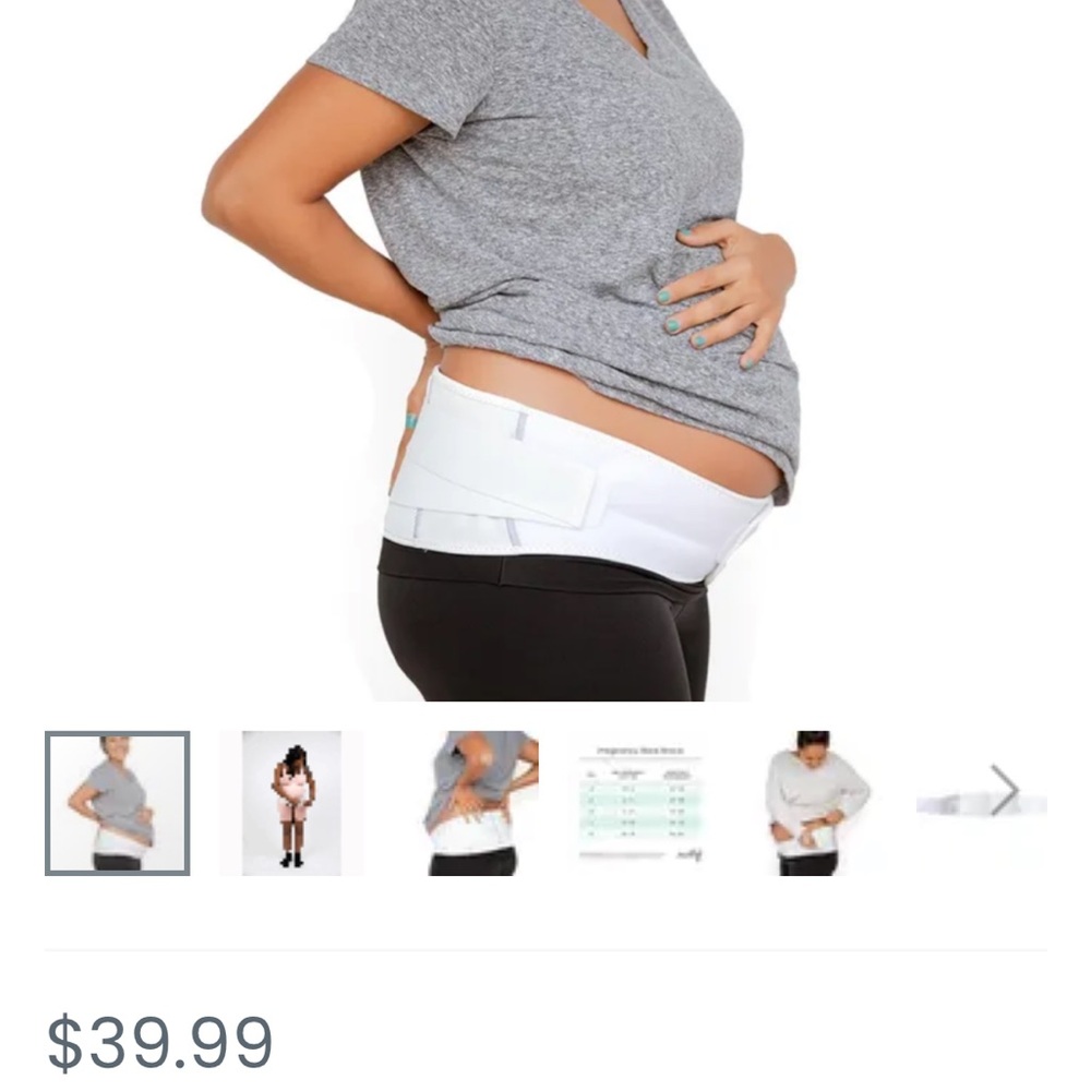 Pregnancy back brace